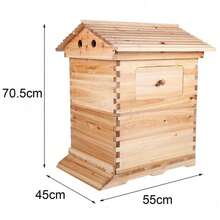Auto Fowing Langstroth Bee Hives Honey House + 7 Beekeeping Frames + Hive Stand - 12709299 - 查看 6