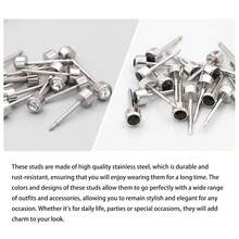 Ear Piercing Gun, Reusable Ear Piercing Kit, Package Includes 24 Pcs Surgical Grade Anti-Sensitivity Piercing Gun Earrings, 10 Pcs Cubic Zirconia Fashion Earrings (Gold) - Gold - View 5