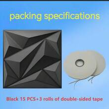 NKEN Panouri de perete Art 3D din PVC 11.8"X11.8" (30x30cm) – Opțiuni pachet 10/20/30/40 – Detașabile, impermeabile și ignifuge – Decor pentru living/dormitor/baie/comercial (bandă adezivă inclusă)