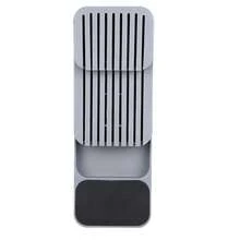 39*13CM Compact Cutlery Storage Utensil, Knife Drawer Organizer, Plastic Tray Utensil Rack Kitchen Storage, Kitchen Organisation(The Knife Is Not Include) - Grey - View 8