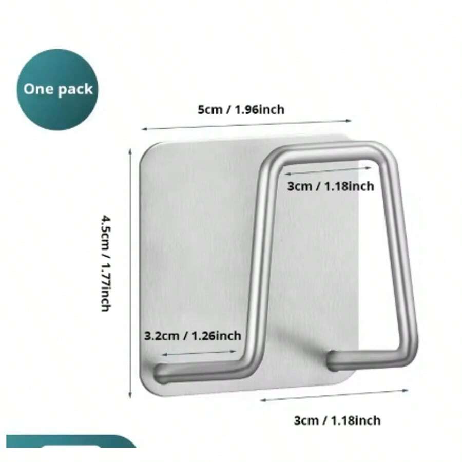 1pc Stainless Steel Sink Sponge Rack For Sponge Steel Wire Ball Draining Paste The Inner Wall Of The Sink Kitchen Supplies