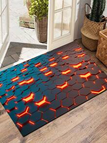 1pc E-Sports Visual Carpet, Cool E-Sports Rug, Sofa & Coffee Table Mat, New Premium Bedroom Entrance Doormat, Multiple Sizes Available, Abstract 3D Feeling Living Room Carpet, Study Room Carpet, Bedroom Carpet, Carpet, Living Room Area Rug, Small Area Rug, Pad, Home Decor, Large Living Room Carpet, Living Room Home Decor, Room Decor, Washable Carpet - Multicolor - View 6