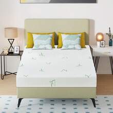 5 In 6 In 8 In CertiPUR-US Summer Cooling Bamboo Cover Memory Gel Foam Medium Firm Mattress For Pressure Relieving Mattress Supportive Edge Provide Peaceful Night Sleep - trắng - Xem 1