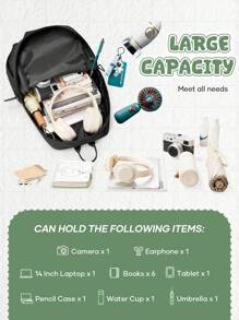 Mochila escolar de moda para niños y niñas adolescentes, mochila grande para portátil que cabe notebooks de 14-15.6 pulgadas, de 45*32*17 pulgadas, mochila escolar duradera y casual, mochila diaria para viaje con dos bolsillos internos y bolsillo para portátil, disponible en varios colores