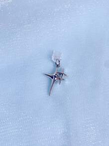 1 pieza Tapón antipolvo con novedad en forma de estrella de cuatro puntas, compatible con puerto de carga , puerto de carga Tipo-C, puerto de datos, tapón antipolvo con simulación de fruta compatible con Mi, Oppo, Vivo, , iPhone5-16, auriculares