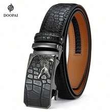 1PC DOOPAI Men's Crocodile Pattern Automatic Buckle Belt, S Casual Men's Belt 1 1/8" - The Perfect Belt For Daily Wear, Perfect Gift For Him Fall, Autumn, Halloween Autumn-Winter Accessories,Suitable For Teens, Youth,Men,Casual, Outdoor, Athletic, Vacation, Graduation Gifts, Birthday, Daily Wear - A - View 12