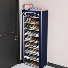 1pc Simple Shoe Rack Multi-Layer Steel Pipe Assembly Dustproof Household Space-Saving Student Dormitory Economical Shoe Cabinet - Multicolor - View 17