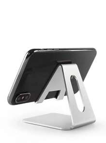 1Pc Metal Phone Holder, Portable Phone Holder, Desktop Phone Holder, Compatible With Smartphones, Tablets, Desktop Accessories, Home Office Accessories, Back To School Supplies, Classroom Accessories