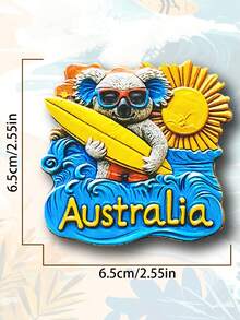 1 Pc 3D Magnetic Koala Refrigerator Sticker, Cute Souvenir Gift For Home Decor - Multicolor - View 14