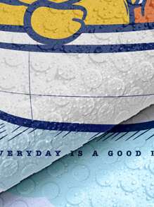 B. Duck 1 pieza Alfombra de ducha gruesa con estilo de pato de dibujos animados, autorizada por B.DUCK, con ventosas antideslizantes, lavable a máquina, accesorio de baño y decoración de baño