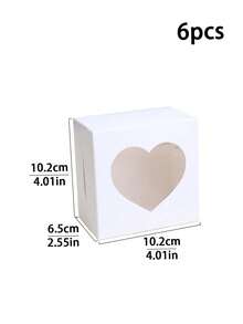 3 قطع/6 قطع/12 قطعة علبة كيك مع نافذة شفافة، علبة مافن، علبة تغليف كب كيك ورقية، علبة طلب الخبز، علبة تارت، علبة معجنات، علبة تغليف بسكويت وكيك، علبة مافن، علبة معجنات، كيك بشكل نجمة الثلج - أبيض - مشاهدة 23