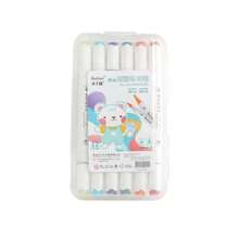 12/24/36/48 Farben Doppelköpfiger, wasserbasierter Acrylmarker Stift Set, schnelltrocknend, weicher Kopf, Student Graffiti Stift, wasserfest, weiß, Wasserfarben Markerstift, Schulbedarf, Schulanfang