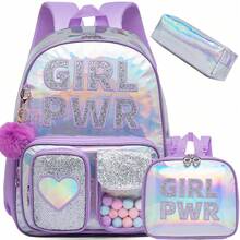 Cute Backpack For Girls Elementary Preschool Kids Lunch Box Bag For School Back To School - Multicolor Girls Backpack Set - View 16