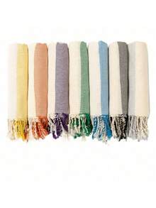 Moons Project - 1 件土耳其沙滩巾 - 超大尺寸 - 39x71 英寸，手工流苏，无沙，轻质，快干，适合海滨度假、沙滩、游泳、健身、瑜伽。CNZB - 粉色 - 查看 3