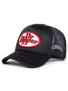 1pc Unisex Niche Design Embroidery Mesh Trucker Hat, High Quality, Large Brim, Sun Protection, Suitable For Spring/Summer, Holidays, Gatherings, Family Gifts - Multicolor - View 11