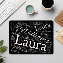 1PC Customizable Mouse Pad With Text,20cm*30cm Desktop Mouse Pad,Personalized Mouse Pad, Custom Name Mouse Pads, Desk Accessories, Mouse Pad With Name, Office Gifts, Photo Mouse Pad Collage Mousepad Gifts - Multicolor - View 3