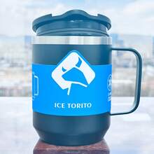 Termo para Café de Doble de Acero Inoxidable 400ml, Termo Taza Térmica para Café con Tapa Hermética y Pajita Telescópica, Taza Termica Frio y Caliente Portátil Vaso Viaje para Café, Té y Agua(Negro) - Negro - Ver 1