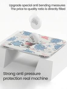 Estuche protector transparente de acrílico con panel trasero pintado de una hermosa y linda tortuga azul, resistente a golpes, compatible con iPad de 7ma y 8va generación (10.2 pulgadas), 10ma generación, con ranura para lápiz, compatible con función de suspender y activar, regalo ideal para las fiestas y Año Nuevo - Multicolor - Ver 5