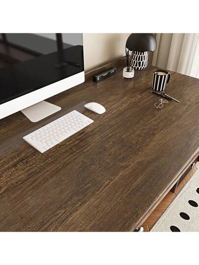 Roll Dark Bruin Wood Grain Self Adhesive Wallpaper Added Thickness Ready To Peel Separate Vinyl Contact Paper Kitchen Countertop Cabinet Furniture Renovation Film Bedroom Living Room Wand ation DIY Easy Installation Removable 17.7inX196.8/118.1/39.3in Stickers view 5