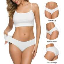 ALTHEANRAY Women's Seamless Hipster Underwear No Show Panties Soft Stretch Bikini Underwears Multi-Pack - Color12 - 查看 2
