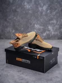 Zapatillas de moda para adolescentes, zapatillas deportivas con cordones y de slip-on- Zapatos de malla transpirable antideslizantes adecuados para correr y caminar al aire libre