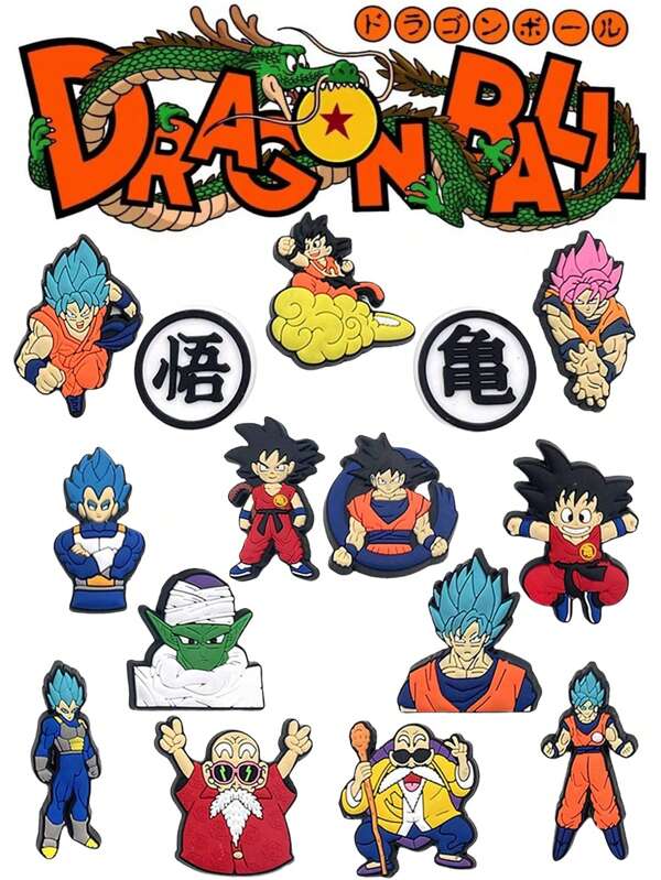 Warner Bros 8/15Pcs Son Anime Cartoon Shoe Charms For Clog Shoes Decoration, Shoe Charms Accessories For Women Shoe Decoration - The Perfect Gift School