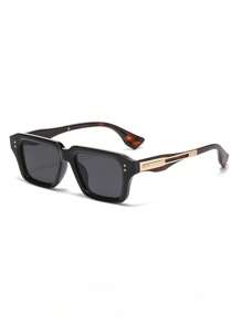 SeeBand Gafas de moda con montura cuadrada rectangular para hombres y mujeres, gafas de diseñador con estilo retro de los 90