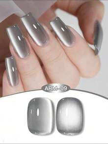 Miss Leia 9件装15ml夏季美甲闪光水晶玻璃珠瓷白色猫眼凝胶指甲油新款小灯泡水晶猫眼高密度月光白磁性指甲油流行色凝胶清漆初学者美甲半永久可浸泡UV LED固化适用于美甲沙龙套装DIY家居节日女士礼物美甲