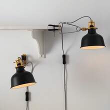 Foco de pared/abrazadera, negro - Negro - Ver 6