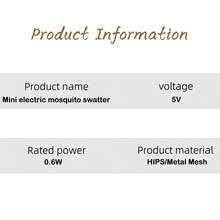 USB Mosquito Swatter Trap With UV Light, Insect Racket Portable Mosquito Killer Lamp For Home, Outdoor, Car, Camping, Travel, Hotel - Pest Repeller - Multicolor - View 4