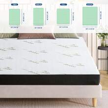 5 Inch 6 Inch Summer Waterproof Fresh Breathable Airflow Soft Mattress Memory Gel Foam Bamboo Cooled Mattress - White - View 3