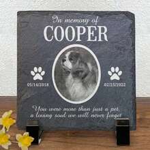 Personalized Memorial Gift For Losing A Pet Dog, Pet Loss Gift, Pet Memorial Stone, Pet Memorial Gift, Pet Grave Decor, Cat Memorial Gift, Gift For Cat Lovers, Dog Memorial Stone - Multicolor - View 2