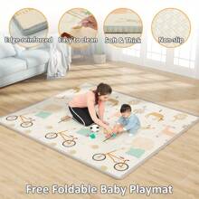 Uanlauo Baby Playpen With Mat, 59x59 Inches Extra Large Playpen For Babies And Toddlers, Indoor & Outdoor Activity Center, Safety Baby Fence With Gate