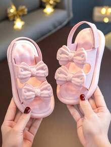 Cute And Sweet Princess Children's Sandals Non Slip Soft Bottom Beach Sandals - Pink - View 4