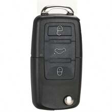 Carcasa plegable para llave remota con hoja sin cortar de 2/3/4 botones para VW Golf, Passat, Polo, Jetta, Touran, Bora, Sharan - Múltiples estilos - Ver 17