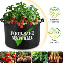 10 Pack 5 Gallon Thickened Grow Bags, Aeration Nonwoven Fabric Plant Pots With Durable Handles, Heavy Duty 300G Planter Pot For Tomato, Potato And Vegetable - Multicolor - View 8