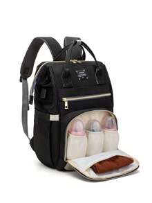 LEQUEEN 1 buah Tas Mummy Kain Oxford dengan Banyak Kompartemen, Tas Popok Ibu Hamil Kapasitas Besar untuk Bepergian, Desain Ransel Cocok untuk Wanita Hamil - MultiWarna - View 16