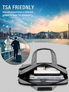 NEWHEY Laptop Bag 15.6 Inch Briefcase Water-Resistant Laptop Carrying Case For Men Expandable Computer Messenger Bag For Travel Business Work