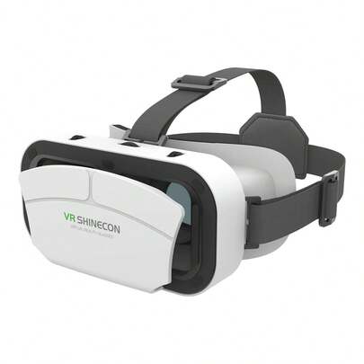 Gafas de realidad virtual YIYI VR Headset 3D, Cascos VR Gafas VR para TV, películas y videojuegos compatibles con iOS, Android y soporta dispositivos de 4.7-7.2 pulgadas - Blanco
