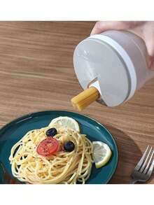 1-Piece Large Capacity Plastic Storage Container Set - Airtight Pasta/Noodles/Cereal Food Canisters (Includes Noodle Tube For Kitchen/Home/Restaurant Use)