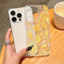 Space Case klare Sonnenschein-Muster TPU stoßfeste Vollschutz Präzisionshülle für Apple iPhone6/ 7/ 8/ X/ Xs/ Xr/ Xs Max/ 11/ 12/ 13/ 14/ 15/ 16Pro - Transparent - Übersicht 3