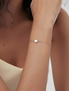 Charm-In 1 件海滩锆石海龟吊坠手链，精美小海龟手链，优雅珠宝，适合旅行和日常佩戴，节日礼物，情人节送给女朋友的礼物 - 金色款2 - 查看 5