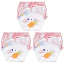 5pcs/Pack Baby Washable Potty Training Pants With Printed Patterns, Reusable Baby Underwear For Toilet Training, Suitable For Newborn, Toddler Boys And Girls
