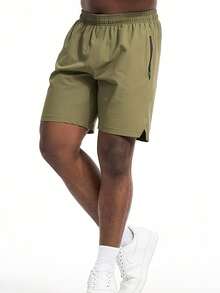 Mens Athletic Shorts 3 Pack Woven Dry Gym Shorts With Zipper Pockets Drawstring For Activewear - 混合色 - 查看 7