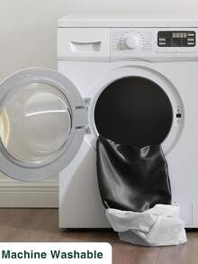 3/4件套床上用品：1件缎面床笠 + 1件缎面床单 + 1/2件缎面枕套，柔软透气，抗皱，提升睡眠质量，奢华酒店风格，馈赠父母和朋友的理想之选，9-13英寸/30厘米深口袋，可机洗，适用于所有床型——单人床、双人床、大号双人床、特大号双人床。 - 黑色 - 查看 7