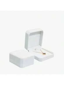 1 قطعة صندوق عقد من المخمل ، صندوق قلادة ، صندوق خاتم وأقراط من المخمل ، صندوق سوار ، مناسبة لتغليف المجوهرات