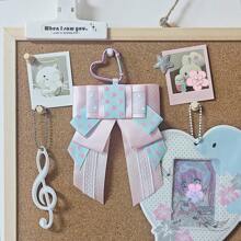 Millennium Style Wave Point Bow Bag Pendant-Star Chasing Girl And Boy Bag Decoration Pendant- Badge Bag Accessories - Original Versatile Badge Support Ita Bag Accessories Bow-Lolita Decorative Headpiece Edge Clip