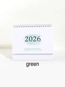 1pc Retro English Edition 2026 Calendar, Compact Vertical Flap Design, Creative Metal Ring Binding, Clear Monthly Layout - Perfect For Home Office Or School Organising, School Supplies,Back To School - Multicolor - View 11