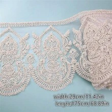 1個金色刺繡花邊特色編織舞臺服裝diy手工裝飾配件 - 金色 - 查看 15
