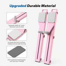 Pilates Board, Multifunctional Abdominal Plate, Detachable Ab Trainer With Anti-Slip Design, Portable Pilates Reformer Core Workouts, Home Gym Equipment Women - Pink - View 6